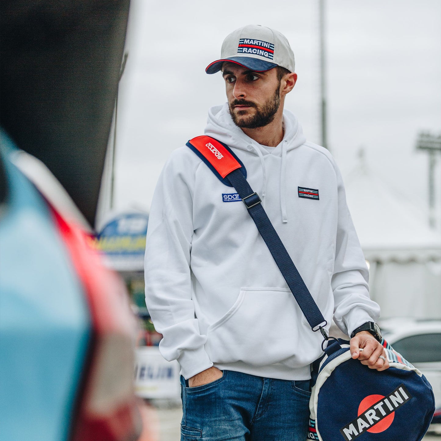 HOODIE BIG STRIPES MARTINI RACING