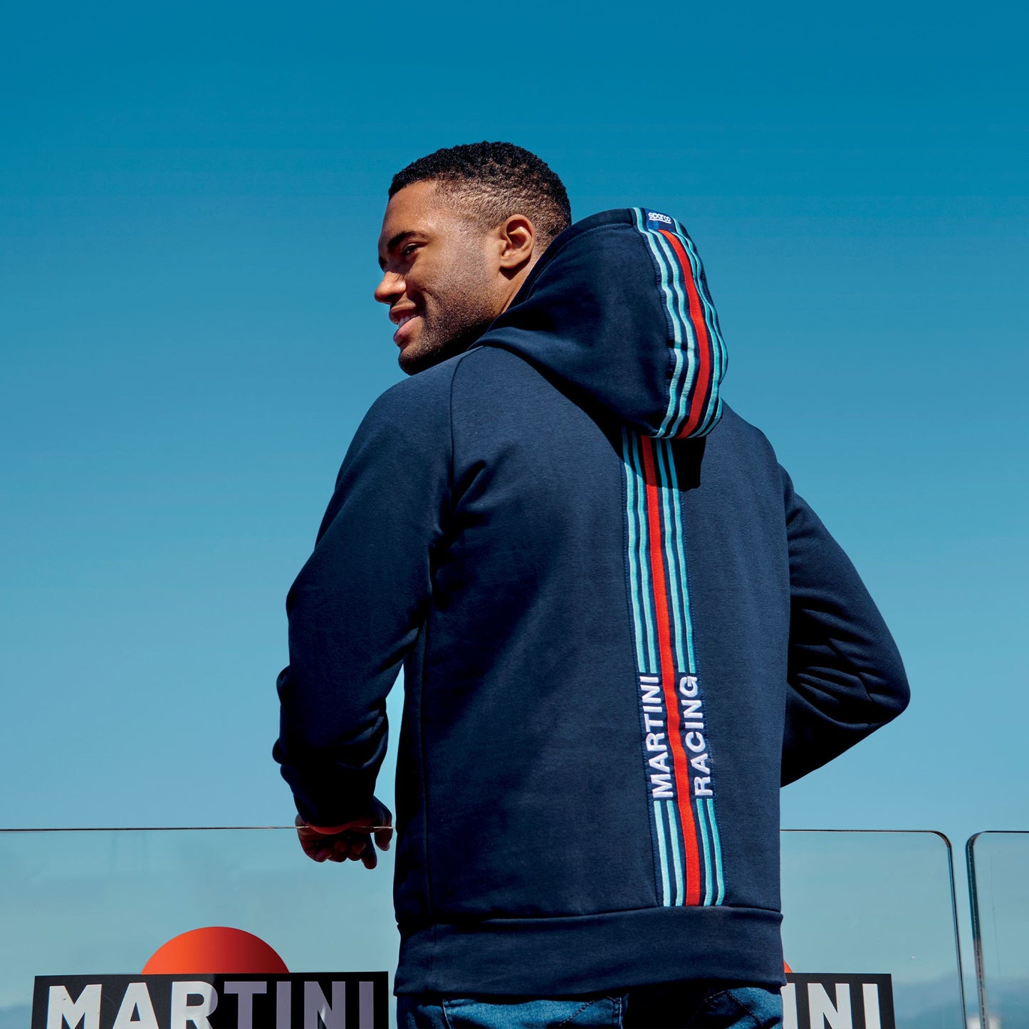 HOODIE BIG STRIPES MARTINI RACING