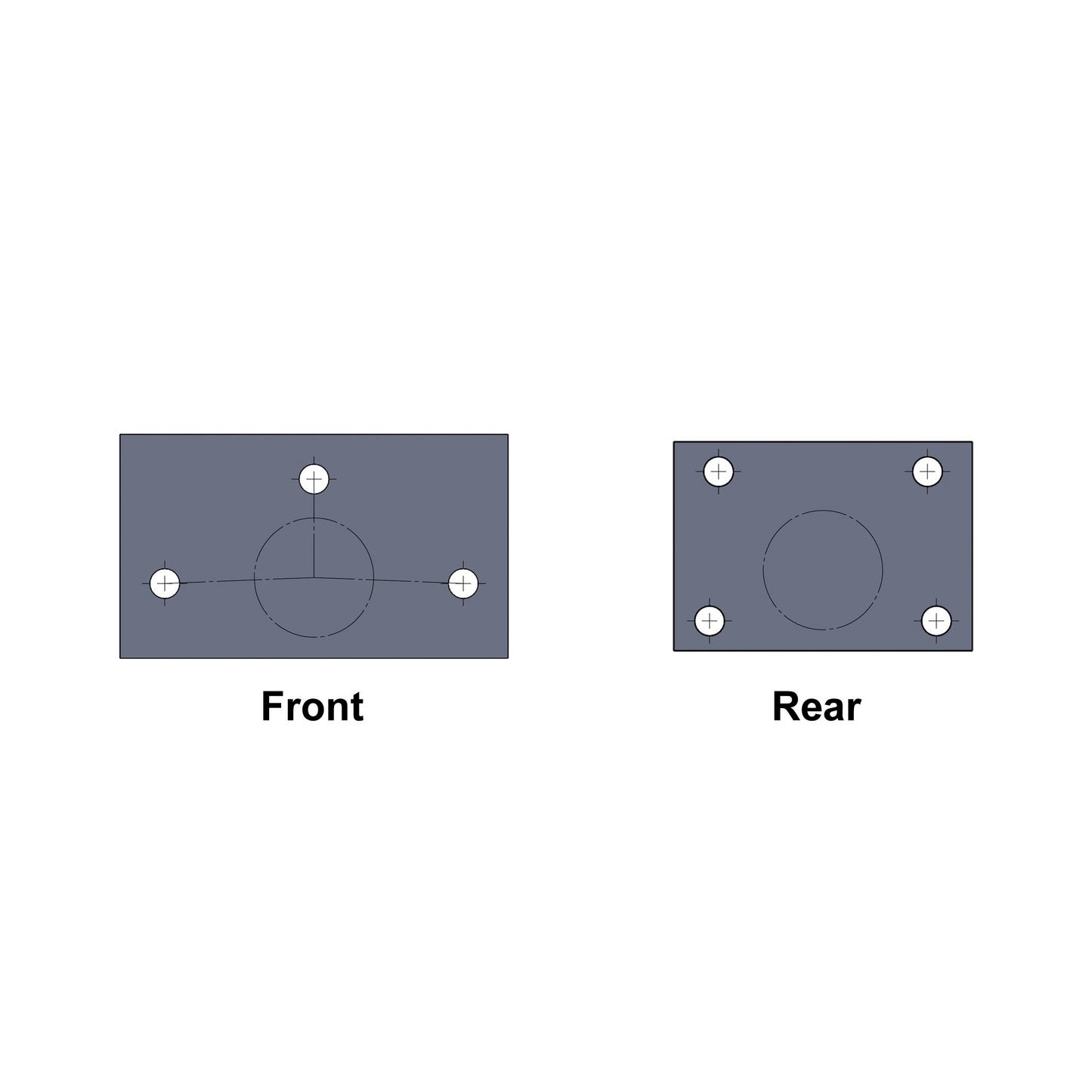 KIT OF PLATES FOR ROLLBAR FIXING