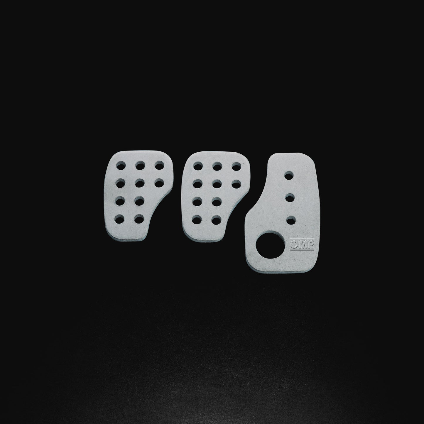 SET 3 RACING PEDALS SILVER