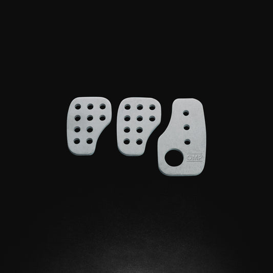 SET 3 RACING PEDALS SILVER